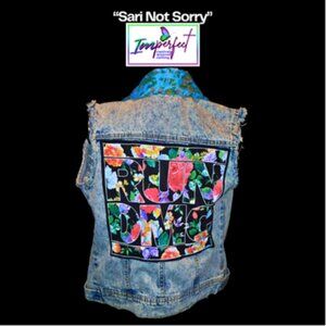 Upcycled RUN DMC denim vest